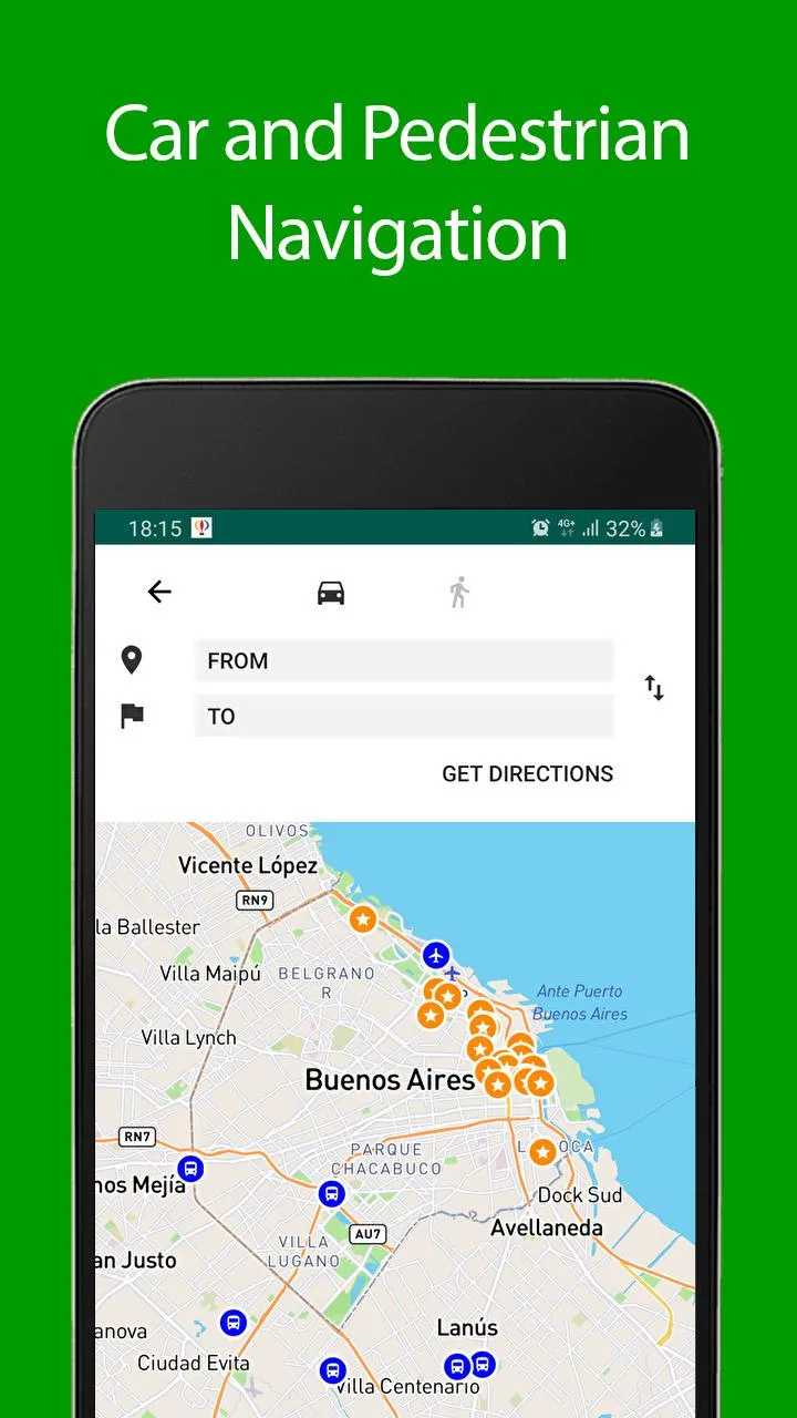 Buenos Aires Offline Map and T | Indus Appstore | Screenshot