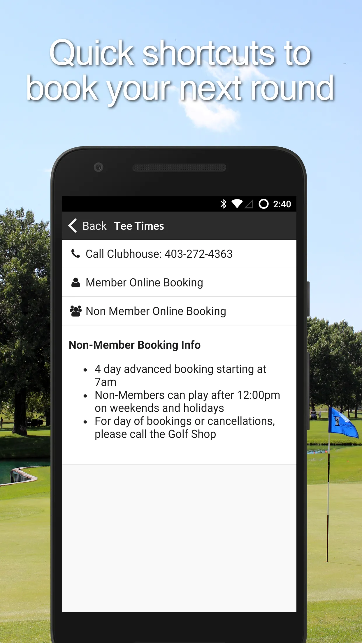 Inglewood Golf & Curling Club | Indus Appstore | Screenshot