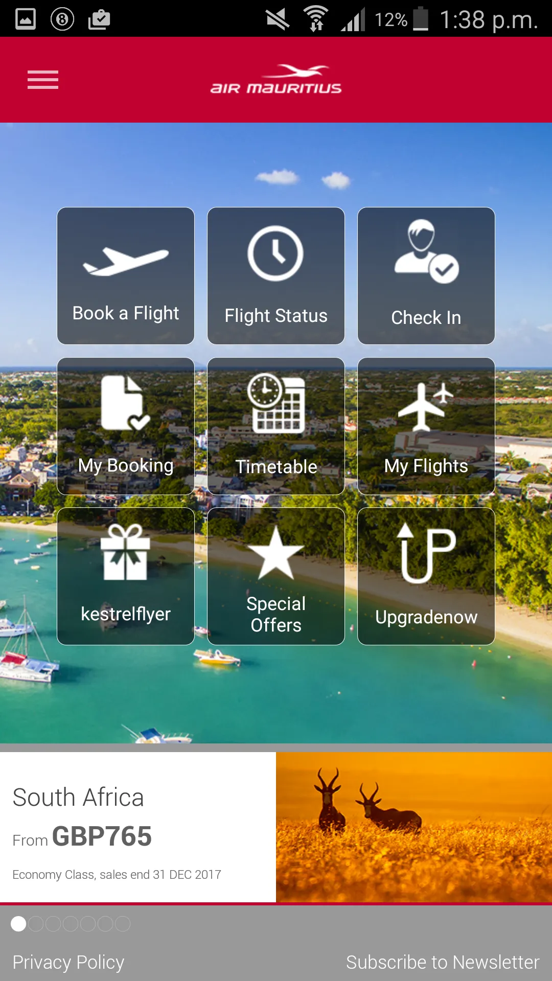 Air Mauritius | Indus Appstore | Screenshot