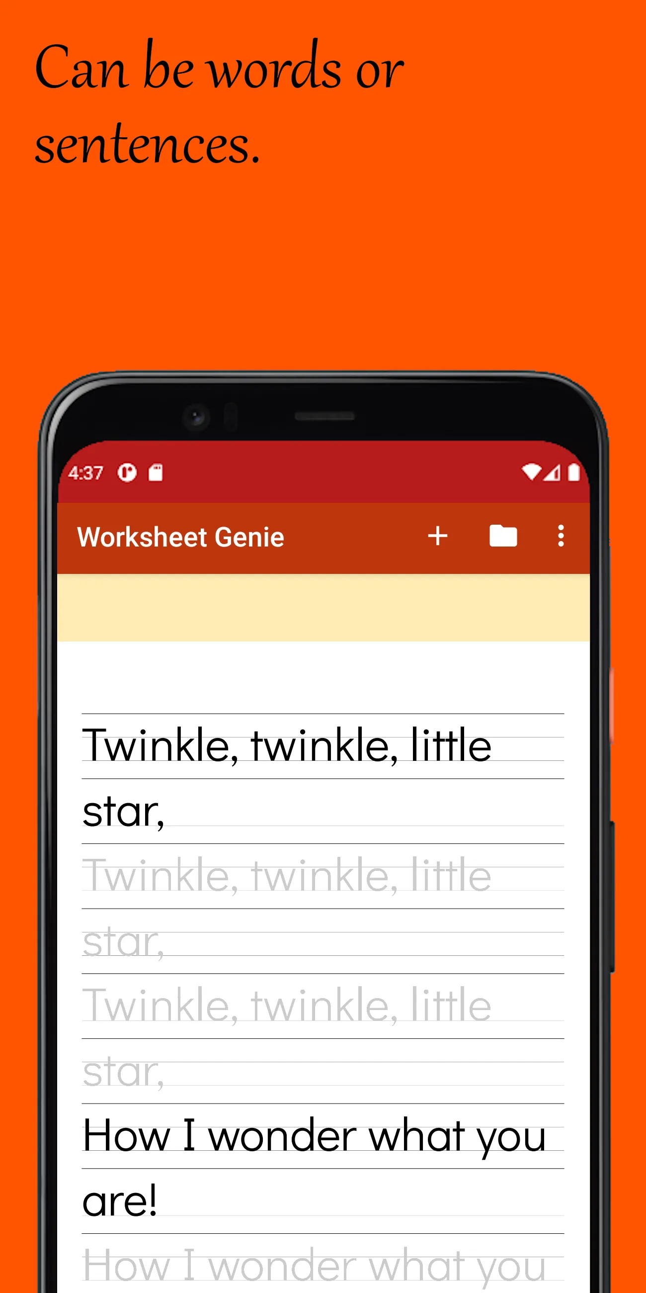 Worksheet Genie | Indus Appstore | Screenshot