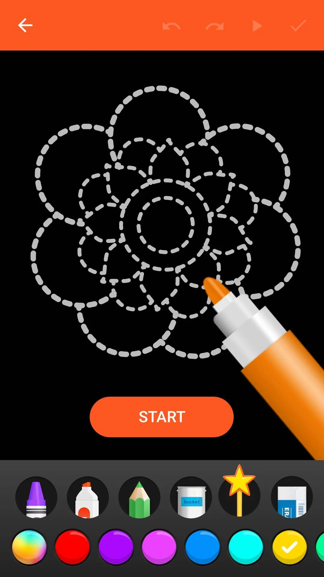 Learn To Draw Glow Flower | Indus Appstore | Screenshot