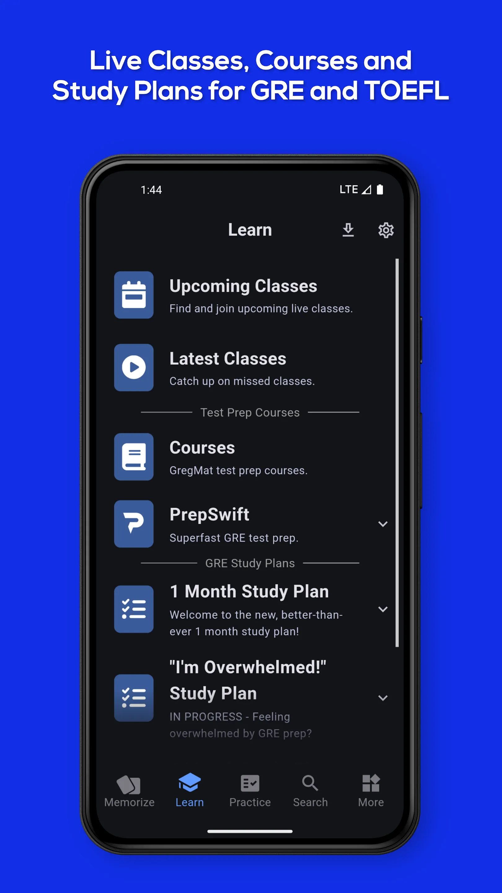 GregMat - GRE and TOEFL Prep | Indus Appstore | Screenshot