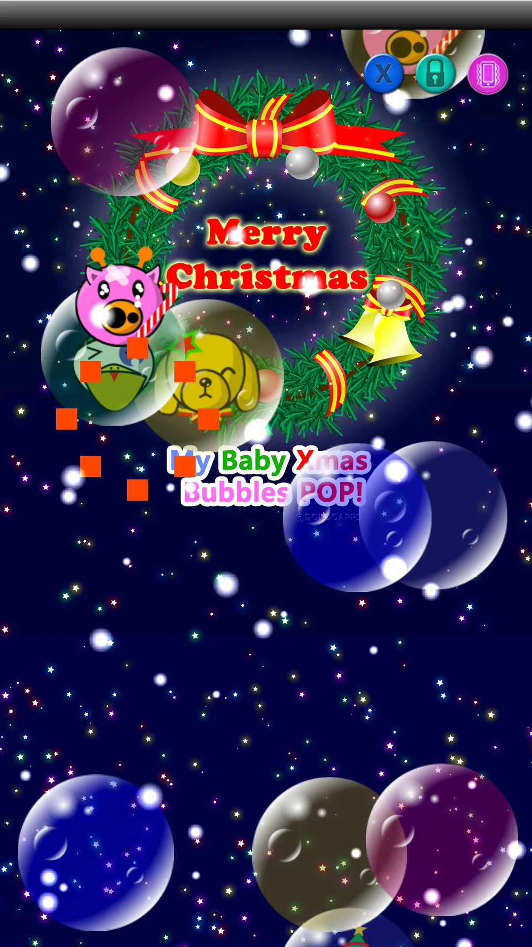 My baby Xmas (Bubbles pop!) | Indus Appstore | Screenshot