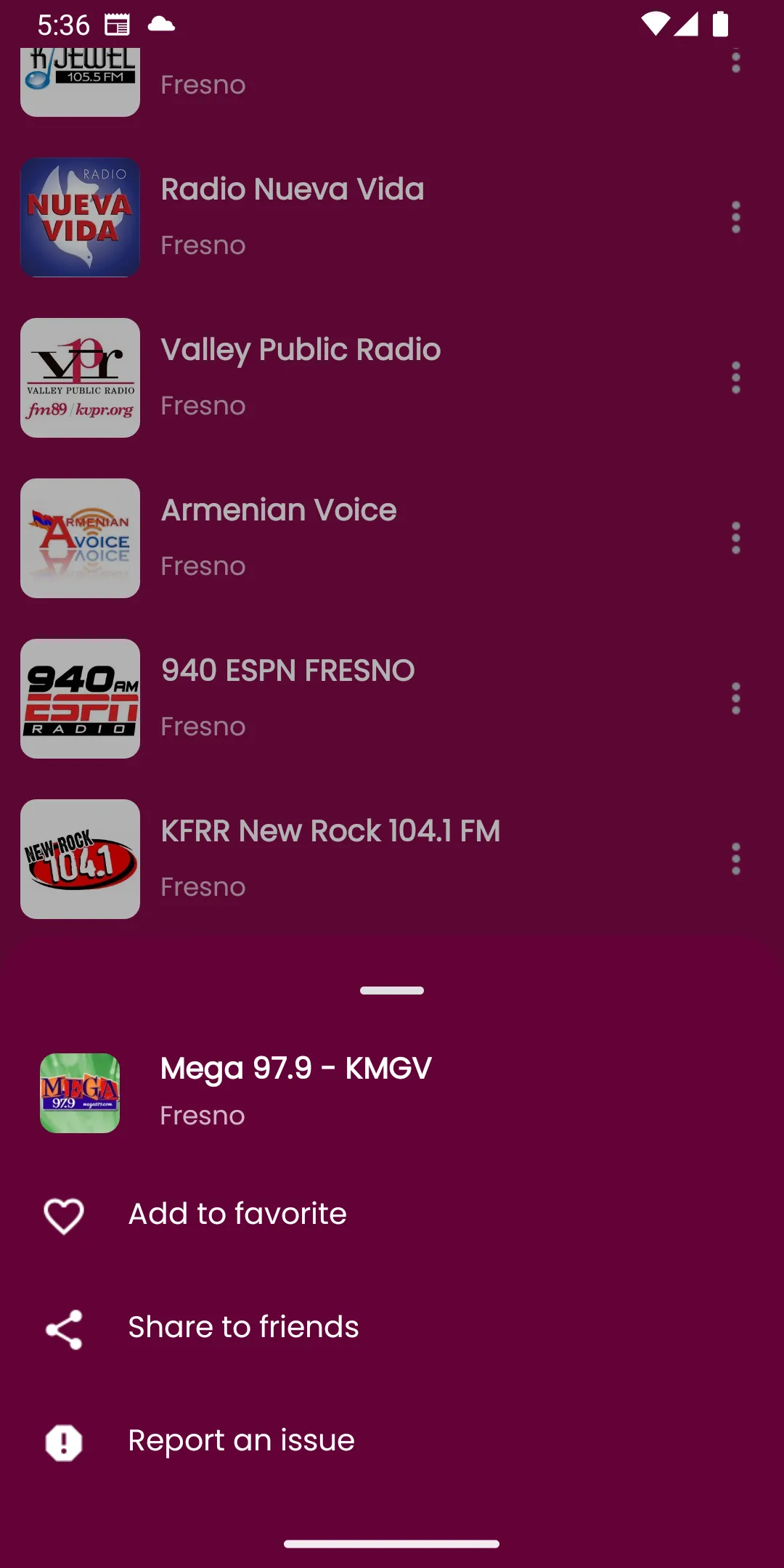 Fresno Radio Stations - USA | Indus Appstore | Screenshot