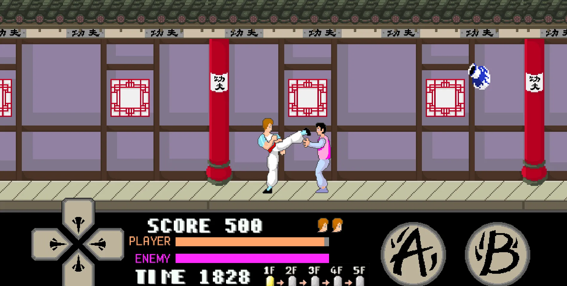 kung fu master arcade | Indus Appstore | Screenshot