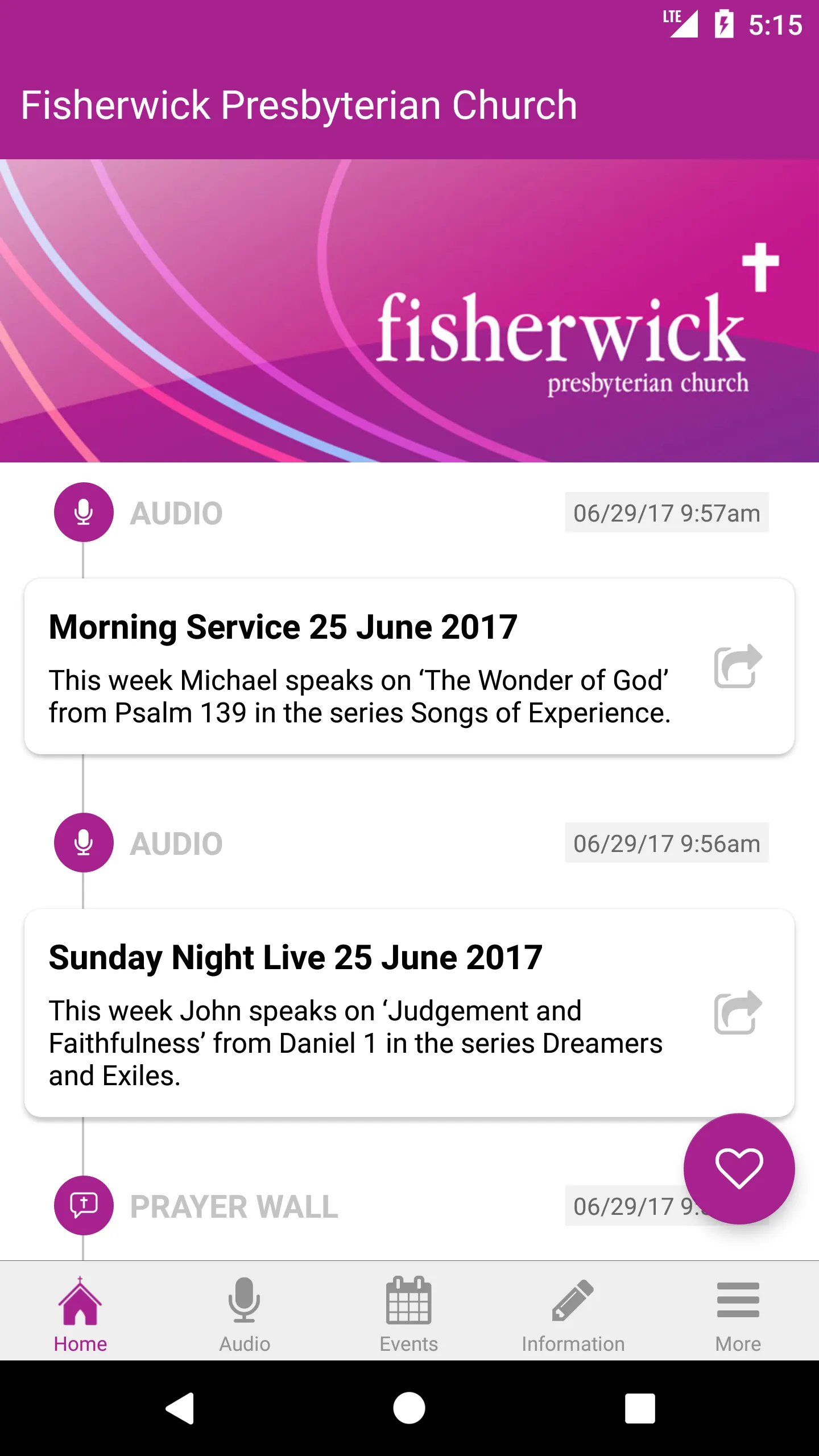 Fisherwick Presbyterian Church | Indus Appstore | Screenshot