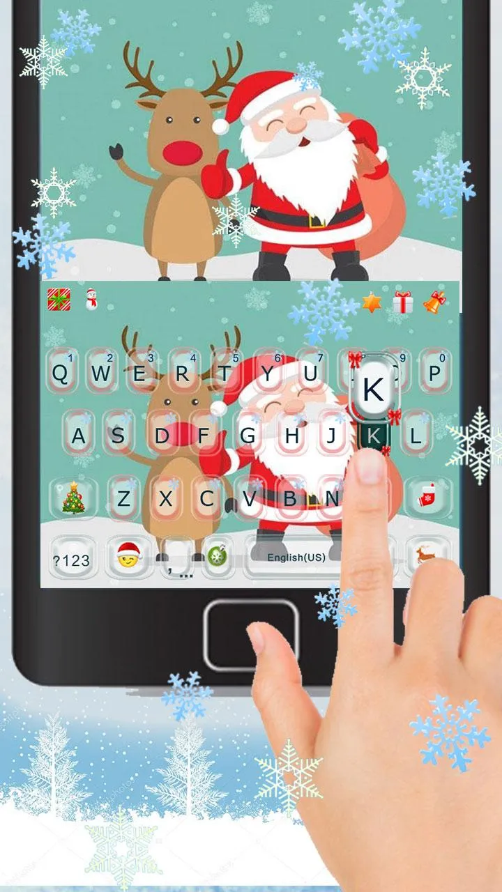 Cartoon Christmas Keyboard The | Indus Appstore | Screenshot