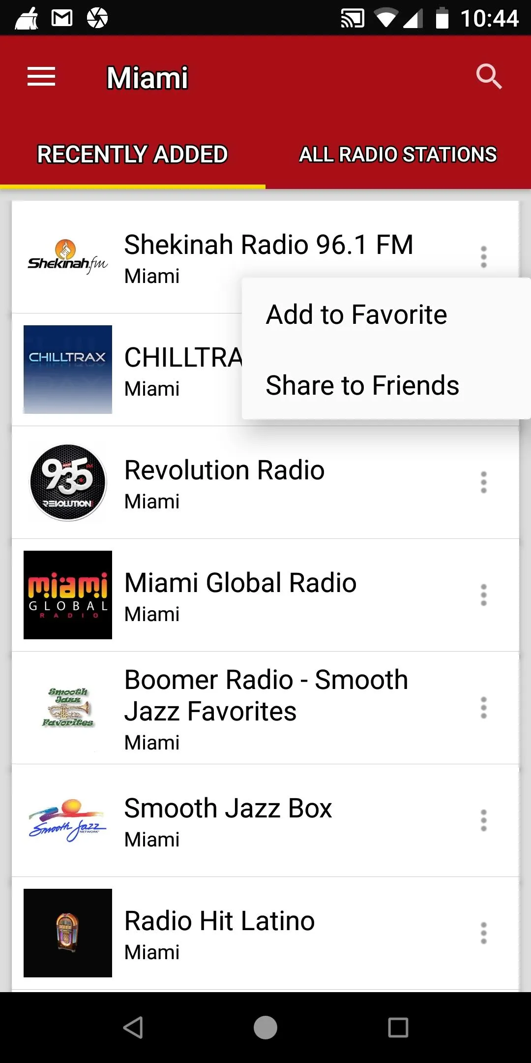 Miami Radio Stations - USA | Indus Appstore | Screenshot