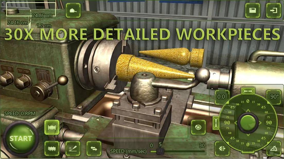 Lathe Machine 3D: Turning Sim | Indus Appstore | Screenshot