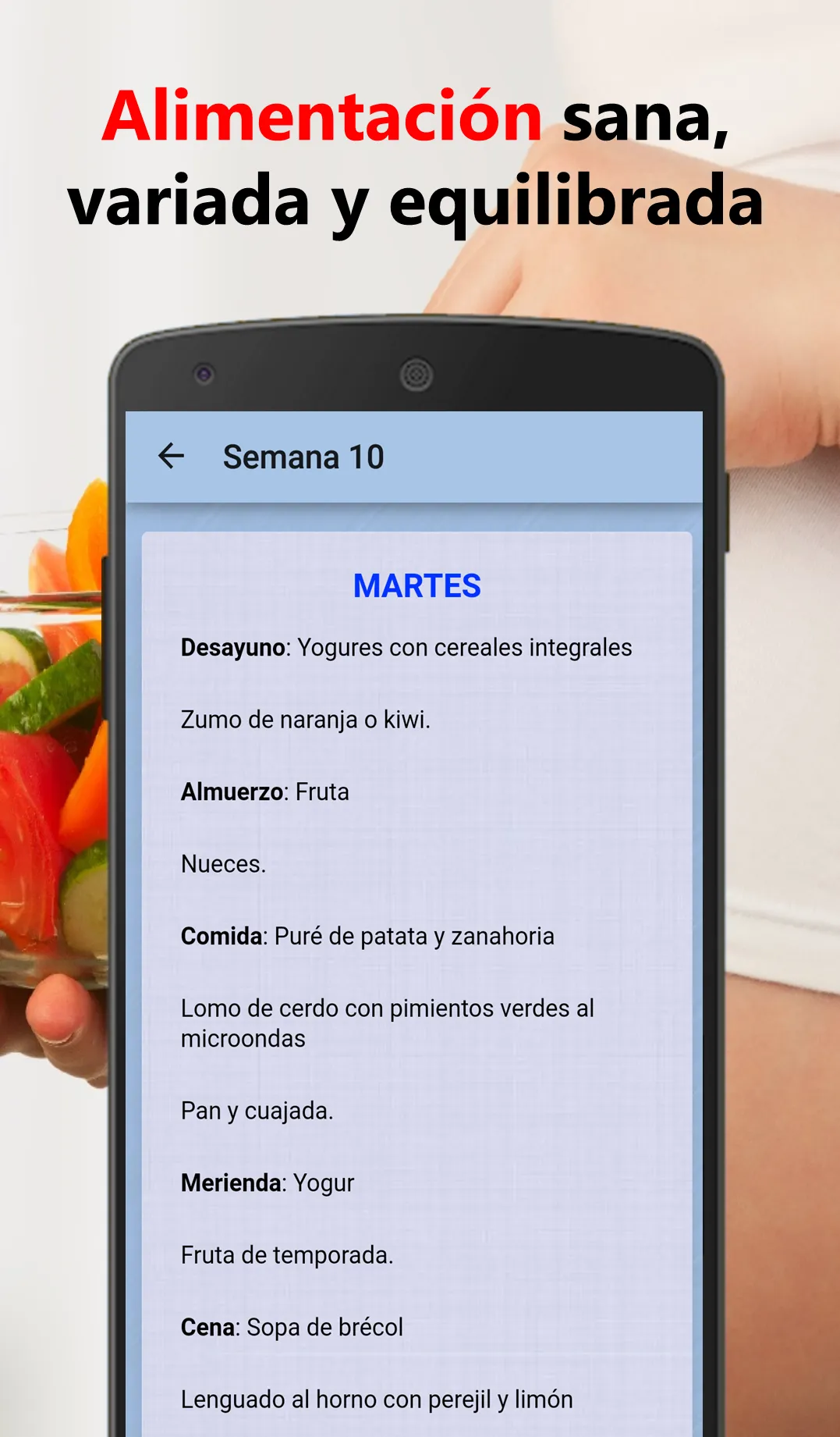 Menú para Embarazadas Diario | Indus Appstore | Screenshot