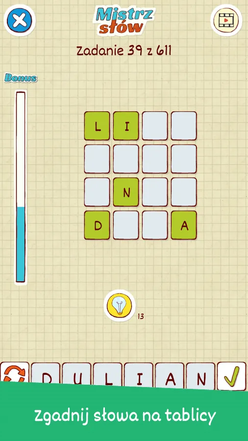 Mistrz Słów - Układanka słowna | Indus Appstore | Screenshot