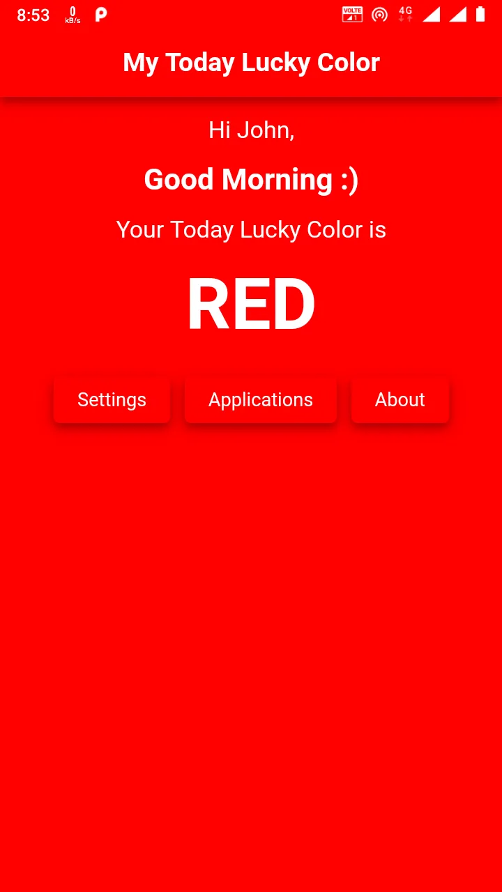 My Today Lucky Color | Indus Appstore | Screenshot