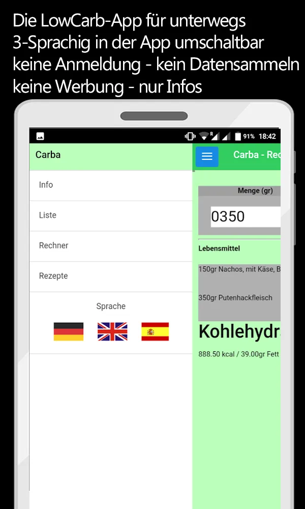 Carba Low-Carb Helper | Indus Appstore | Screenshot