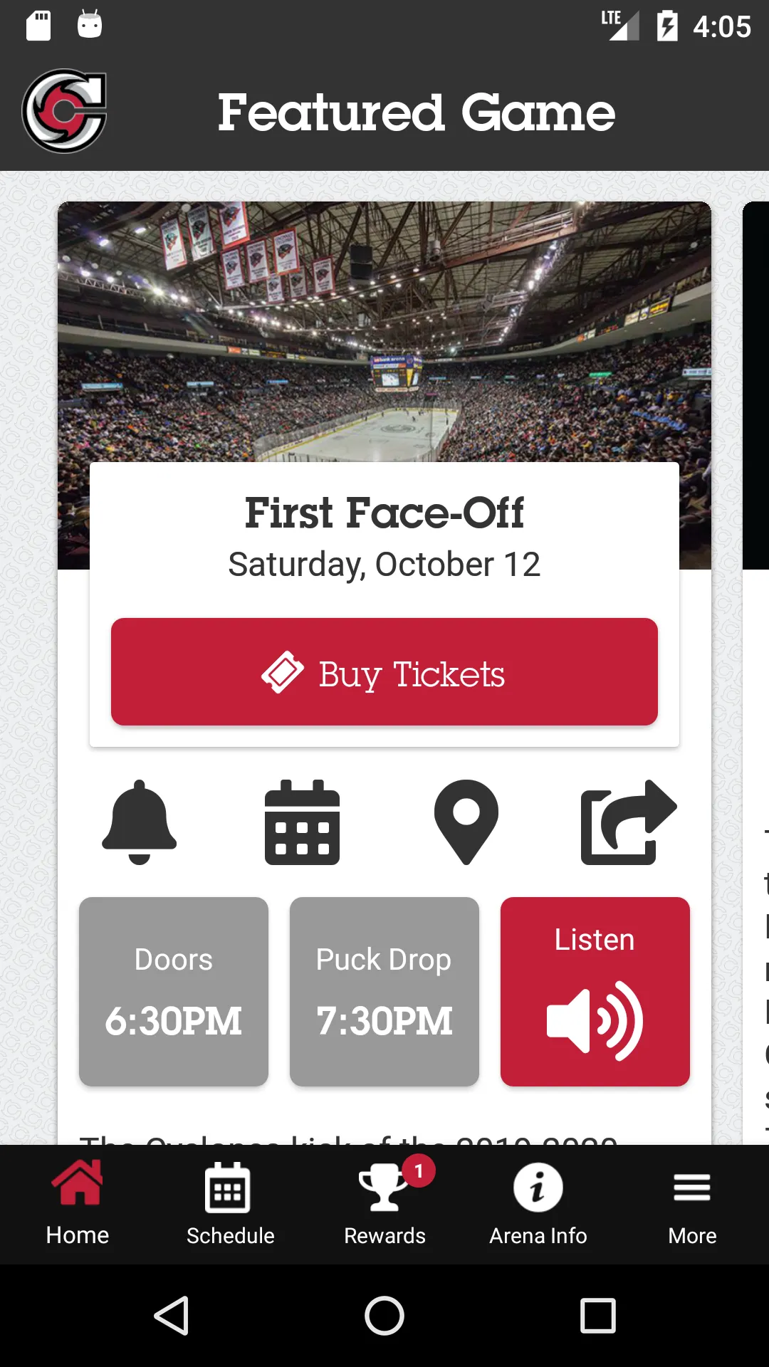 Cincinnati Cyclones | Indus Appstore | Screenshot