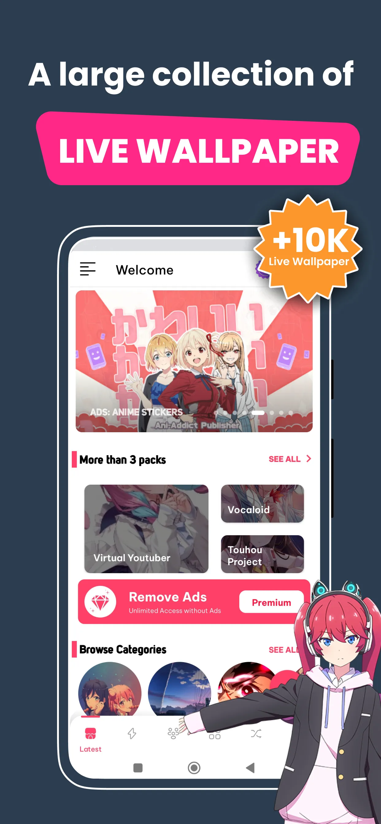 +9000000 Anime Live Wallpapers | Indus Appstore | Screenshot