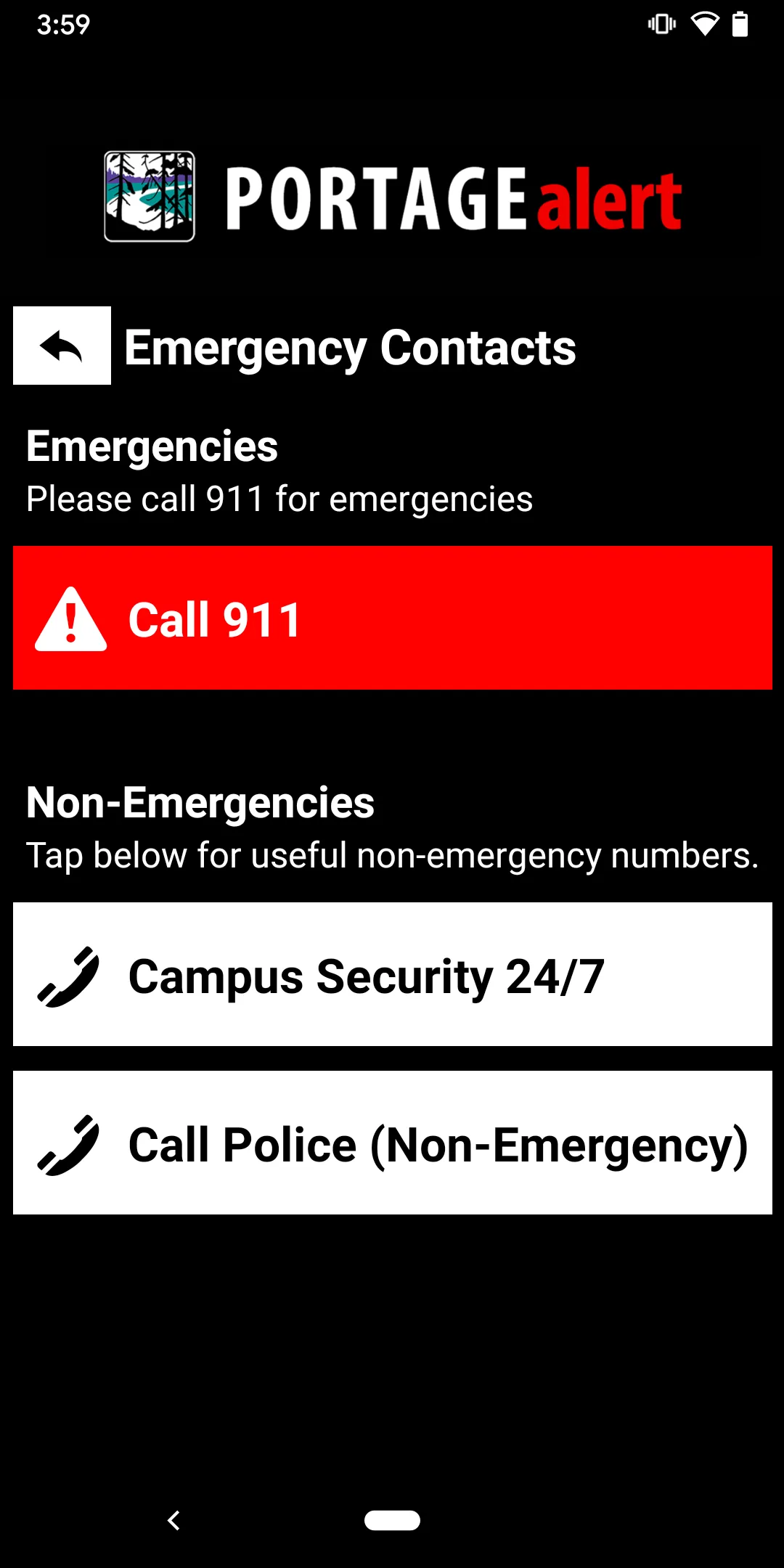 Portage Alert | Indus Appstore | Screenshot