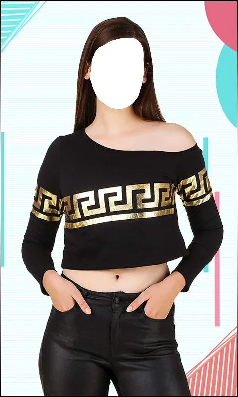 Women Crop Shoulder Photo Suit | Indus Appstore | Screenshot