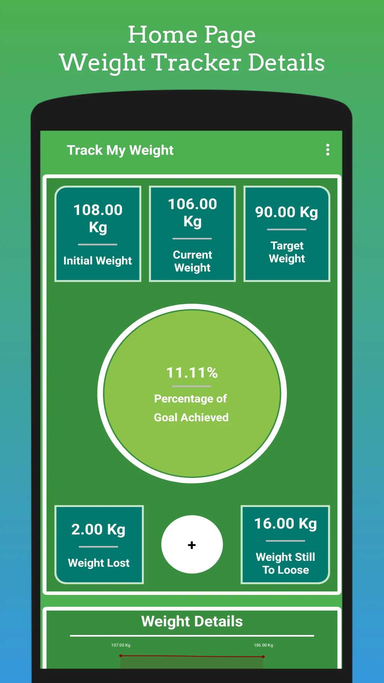 Track My Weight | Indus Appstore | Screenshot