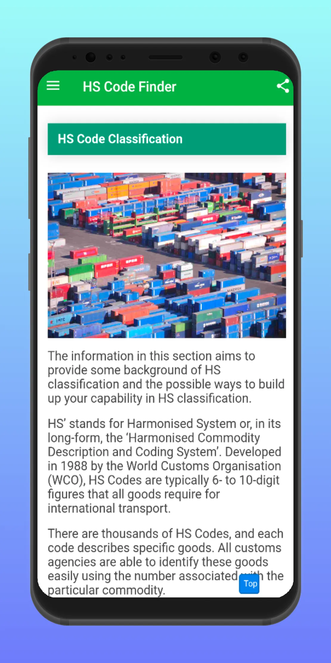 HS Codes, Tariff Number Finder | Indus Appstore | Screenshot