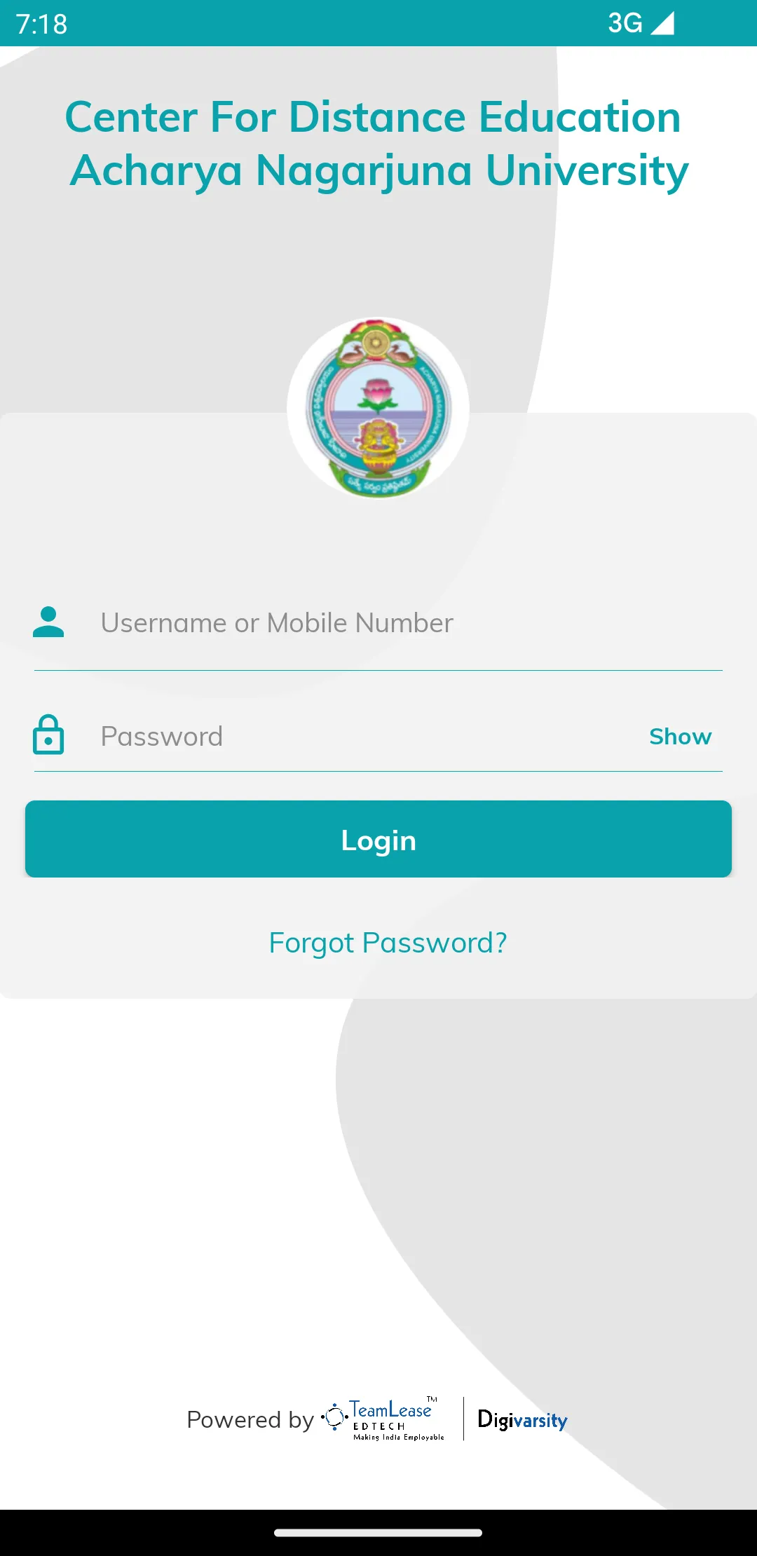 CDE AcharyaNagarjunaUniversity | Indus Appstore | Screenshot