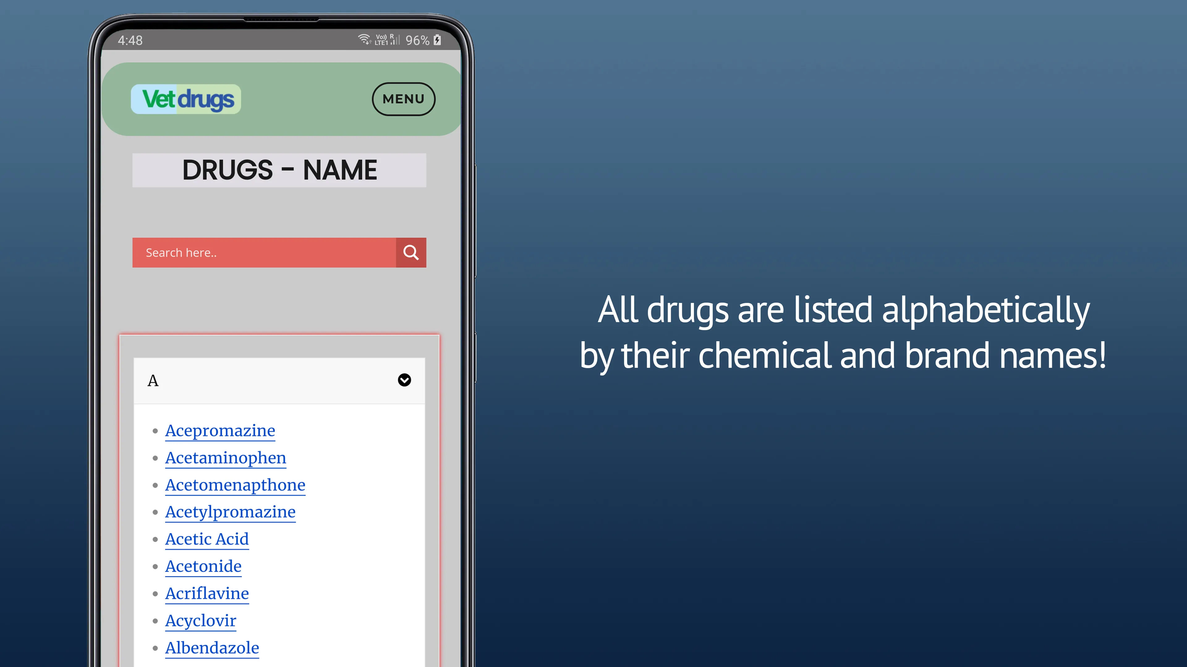 Vetdrugs | Indus Appstore | Screenshot