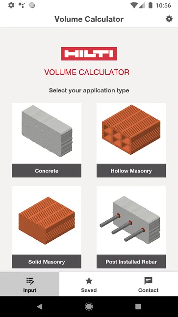 Hilti Volume Calculator | Indus Appstore | Screenshot