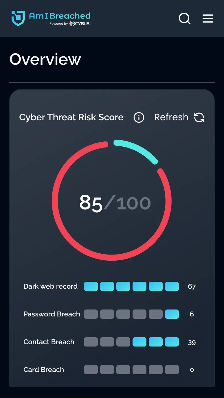 AmIBreached | Indus Appstore | Screenshot