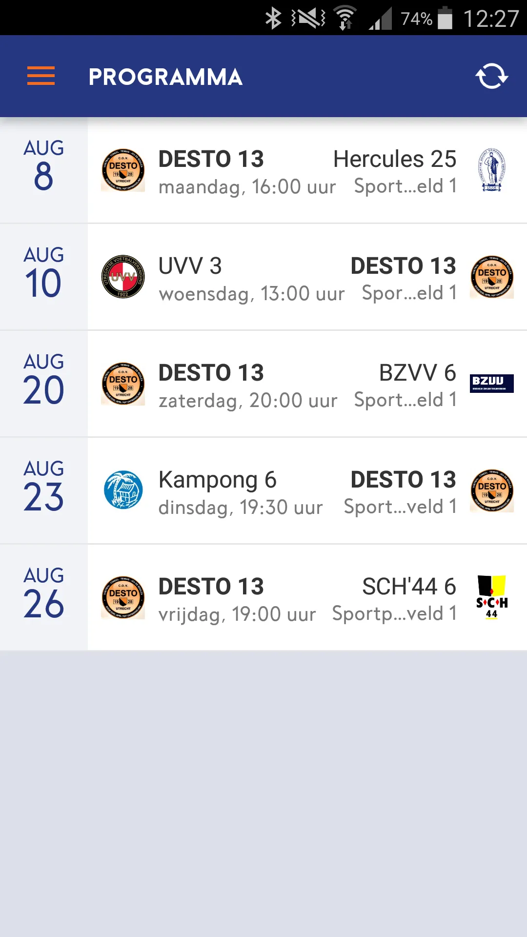 Wedstrijdzaken | Indus Appstore | Screenshot