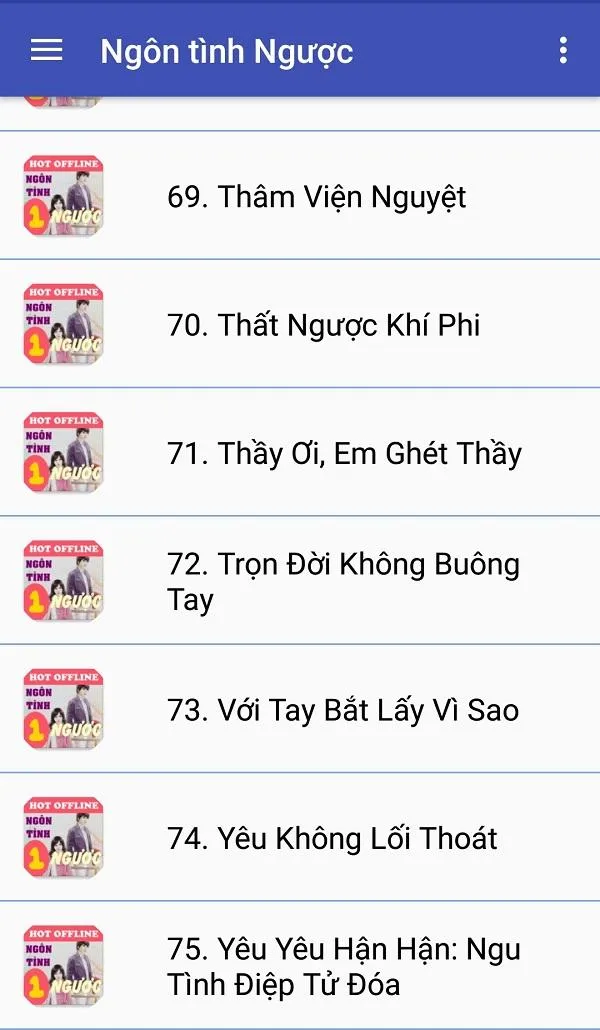 Truyen ngon tinh nguoc | Indus Appstore | Screenshot