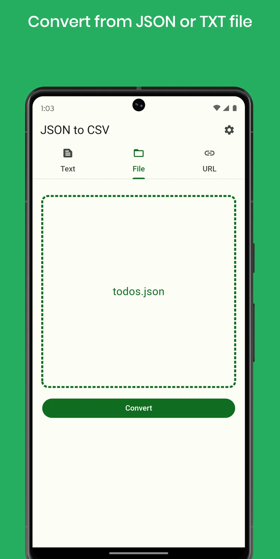 JSON to CSV | Indus Appstore | Screenshot