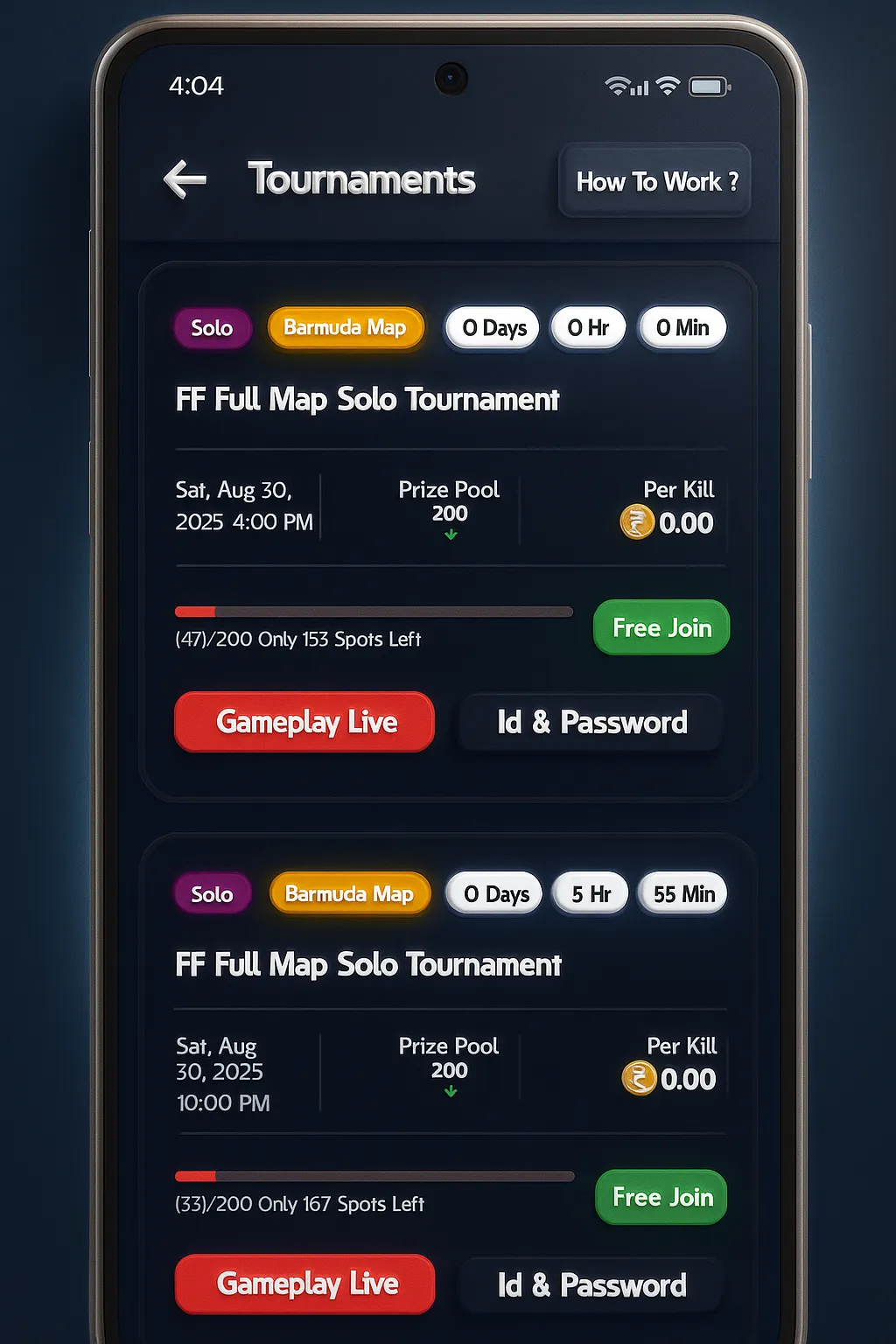 GT eSports - FF Tournament App | Indus Appstore | Screenshot