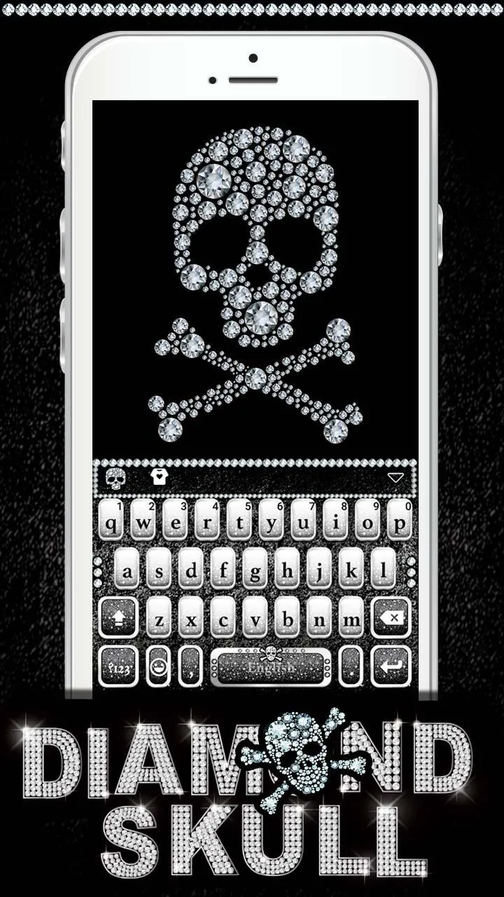 Diamondskull Keyboard Theme | Indus Appstore | Screenshot