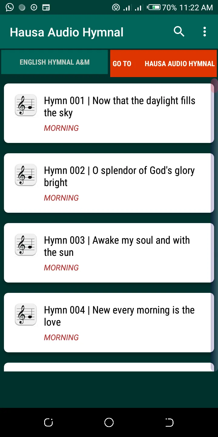 Hausa Audio Hymnal | Indus Appstore | Screenshot