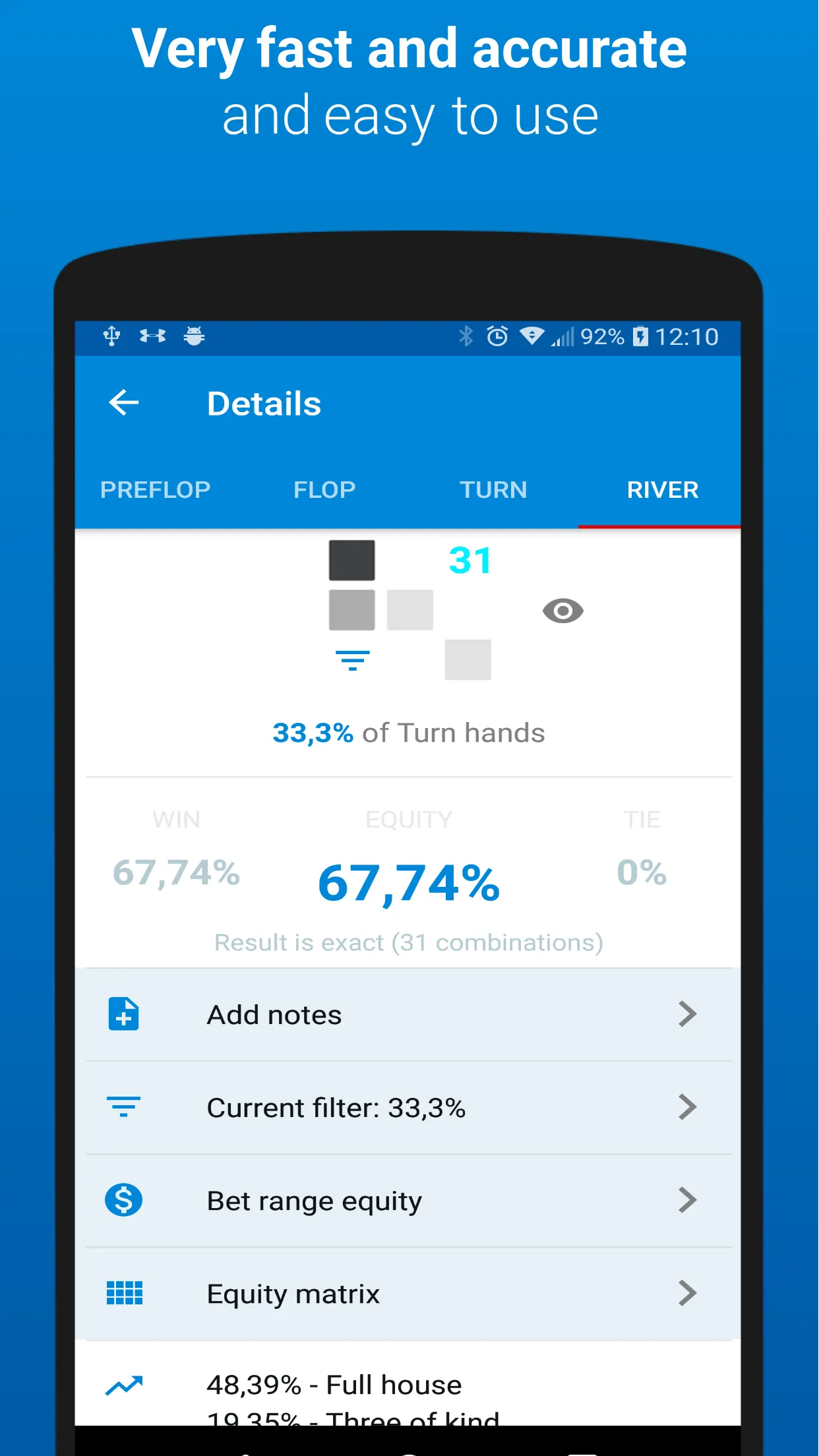 Poker calculator Holdem Lab | Indus Appstore | Screenshot