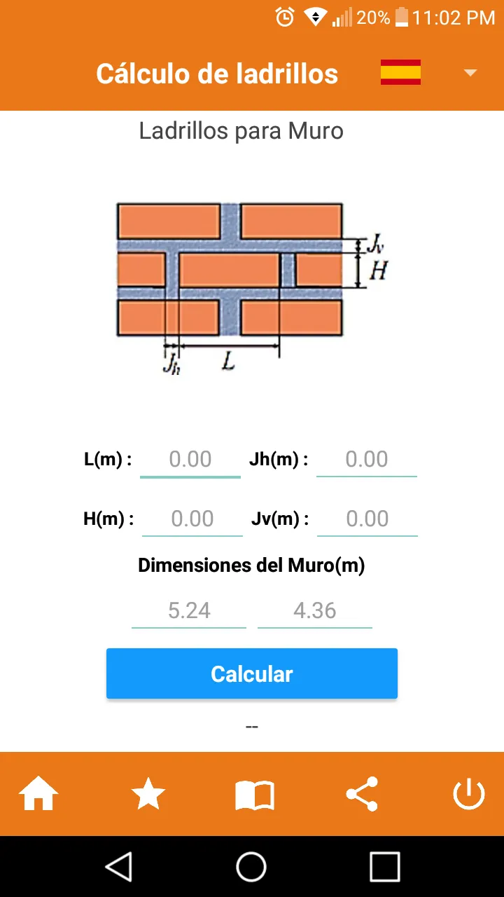 Calcular ladrillos para muro y | Indus Appstore | Screenshot