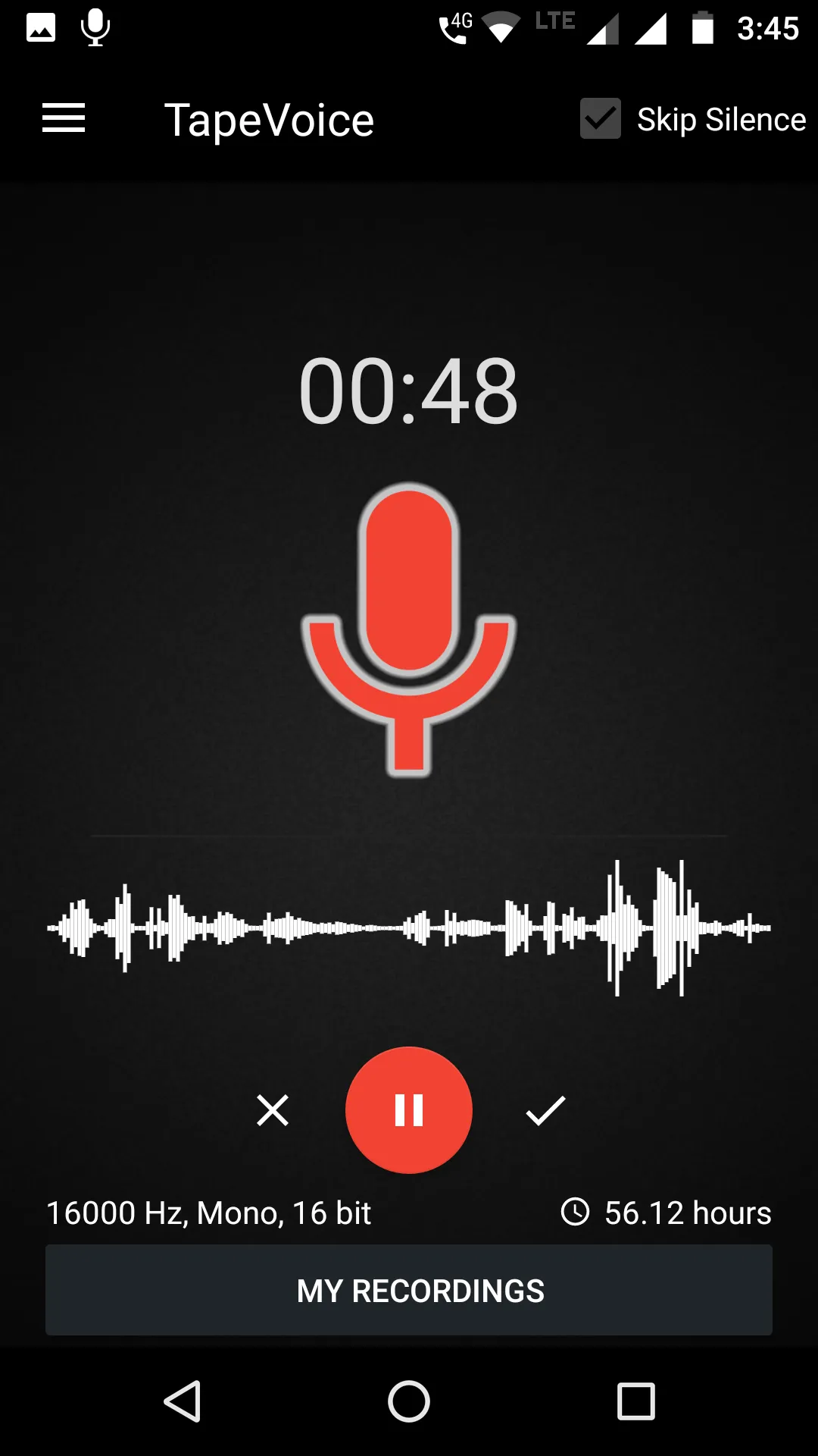 Smart Recorder : TapeVoice | Indus Appstore | Screenshot