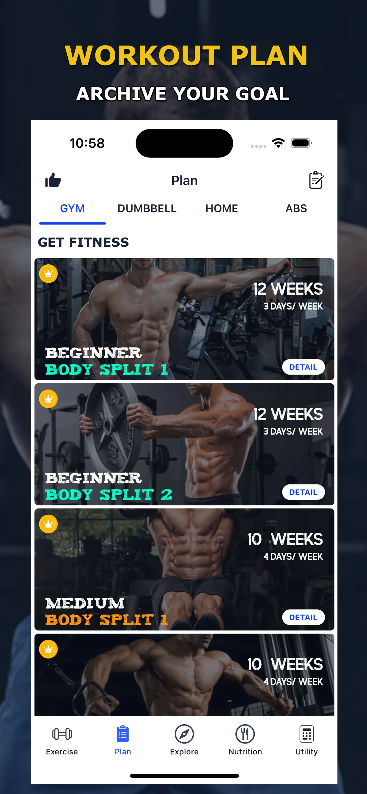 Gym Home Workout: Bodybuidling | Indus Appstore | Screenshot