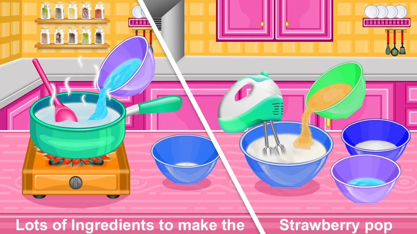 Strawberry Pops- Cooking Games | Indus Appstore | Screenshot