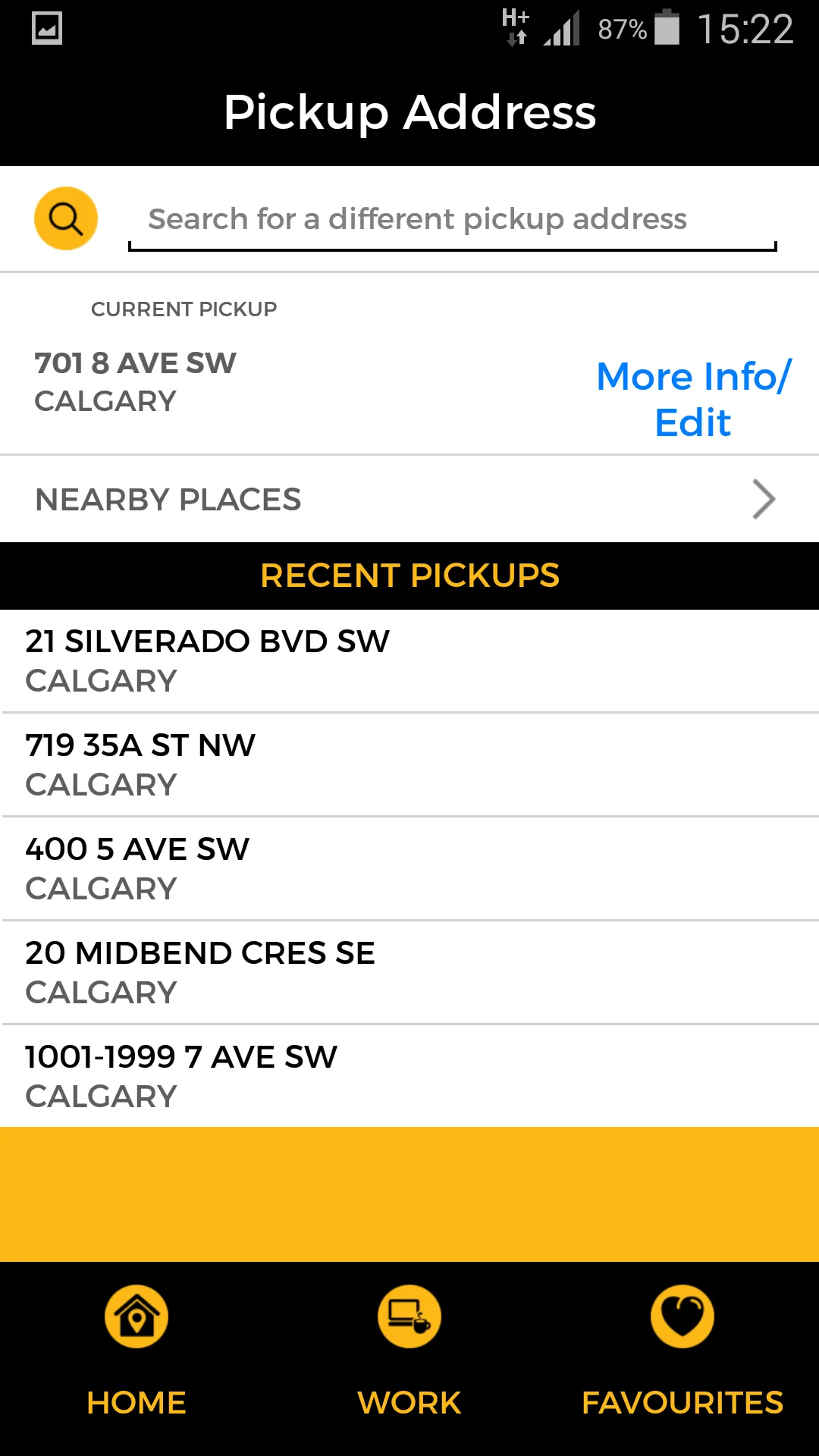 Checker Cabs Calgary | Indus Appstore | Screenshot