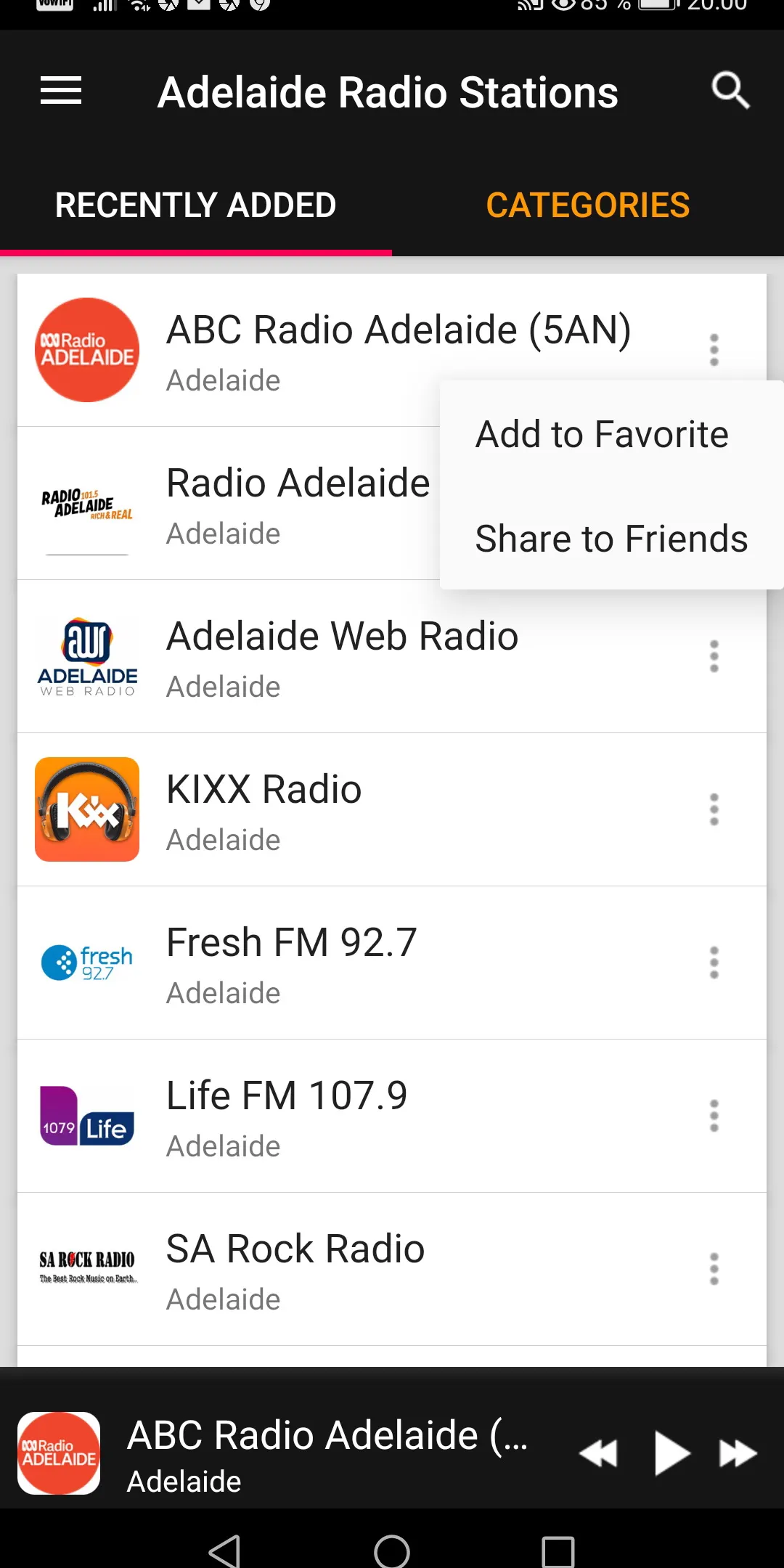 Adelaide Radio Stations | Indus Appstore | Screenshot