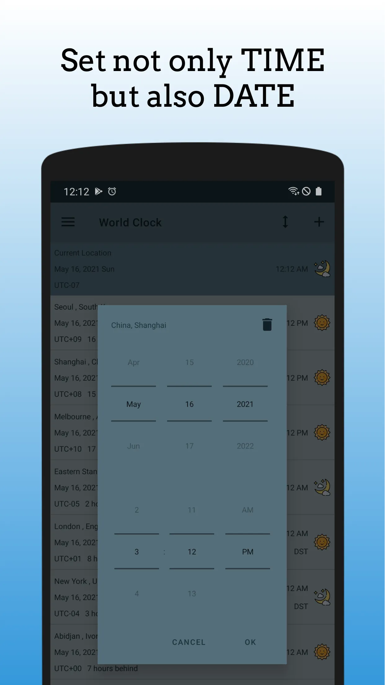 World Clock - TimeZone Widget | Indus Appstore | Screenshot