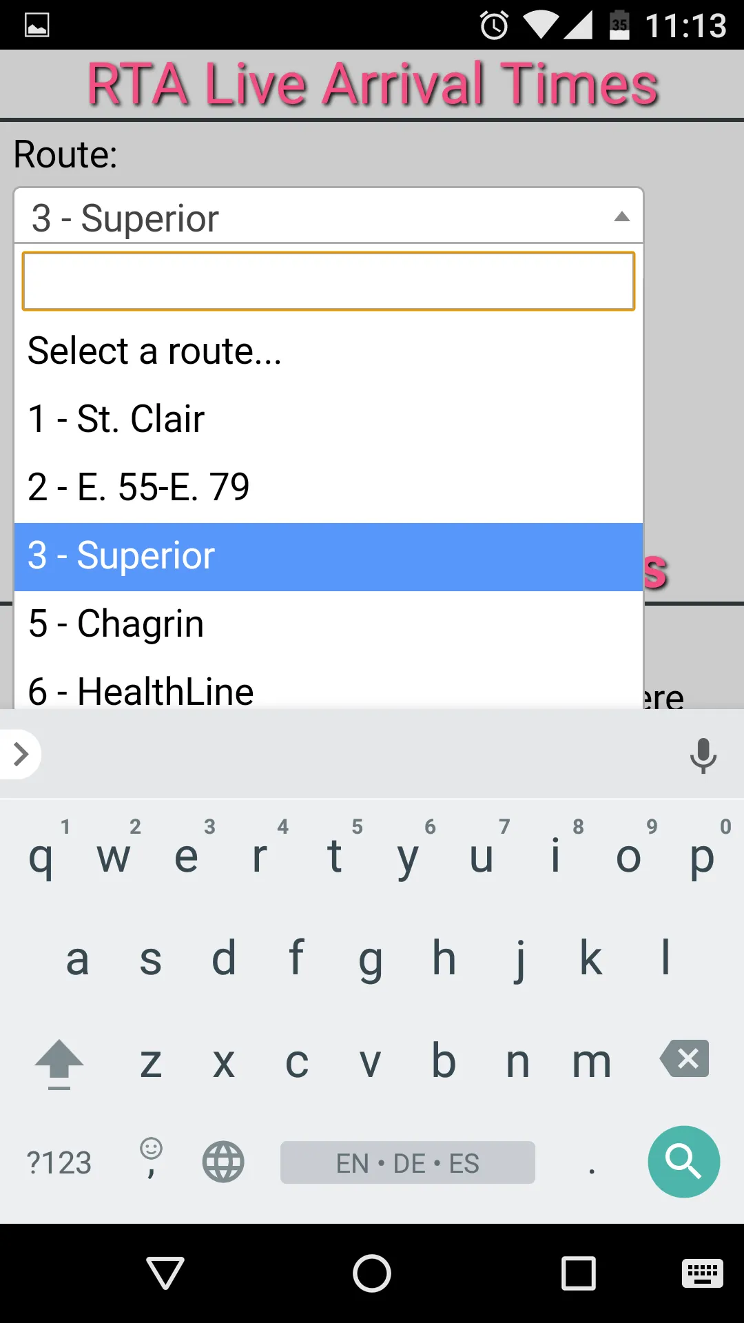 Cleveland RTA Bus Tracker | Indus Appstore | Screenshot