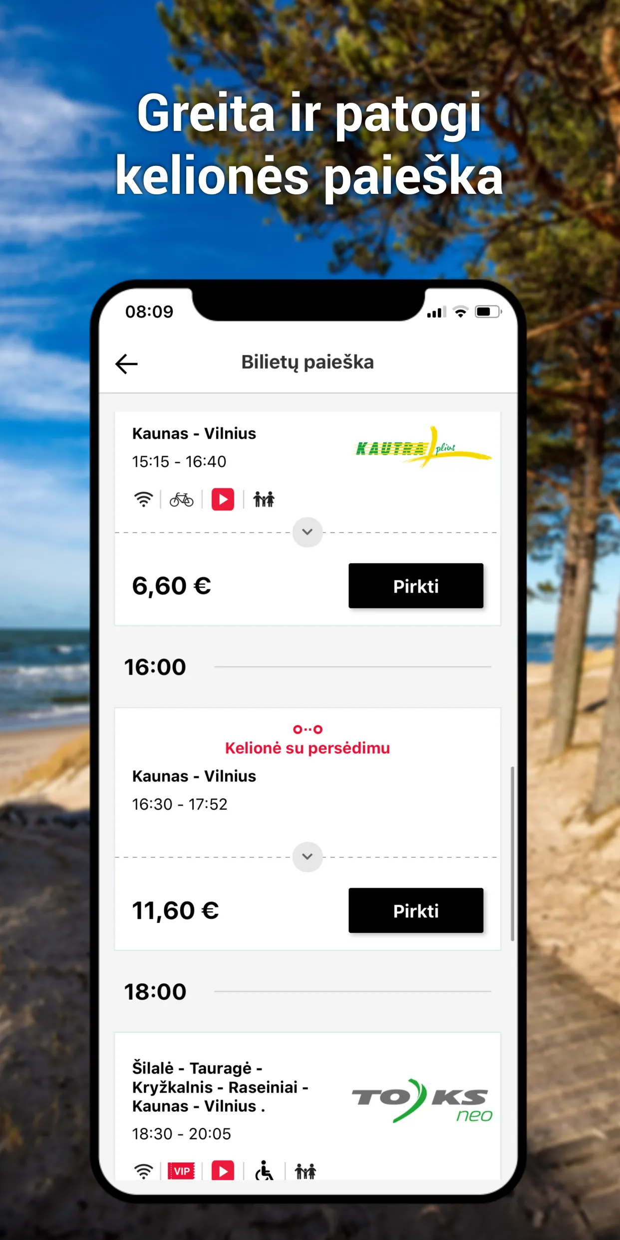 Autobusų bilietai | Indus Appstore | Screenshot