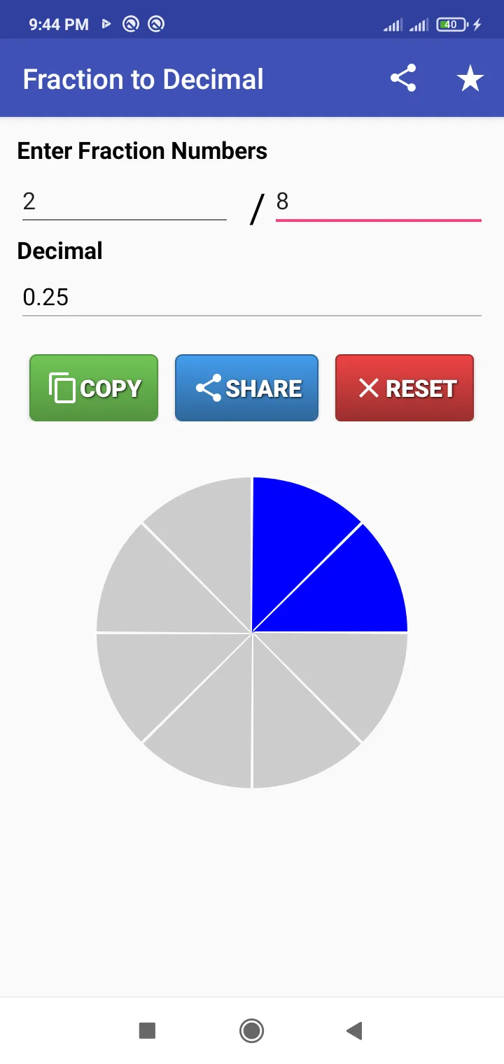 Fraction to Decimal Converter | Indus Appstore | Screenshot