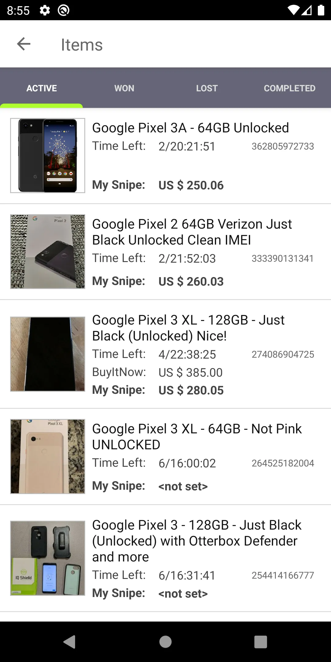 Auction Bid Sniper for eBay | Indus Appstore | Screenshot