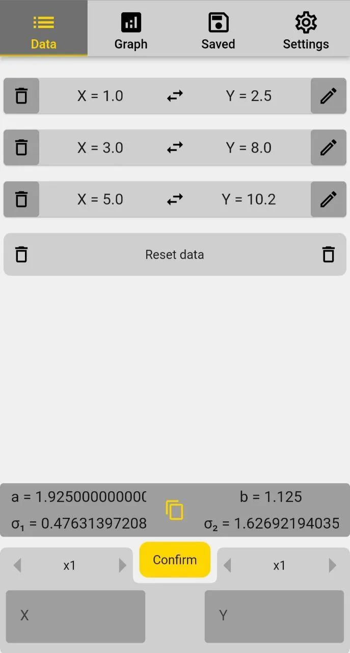 Least Squares Calculator | Indus Appstore | Screenshot