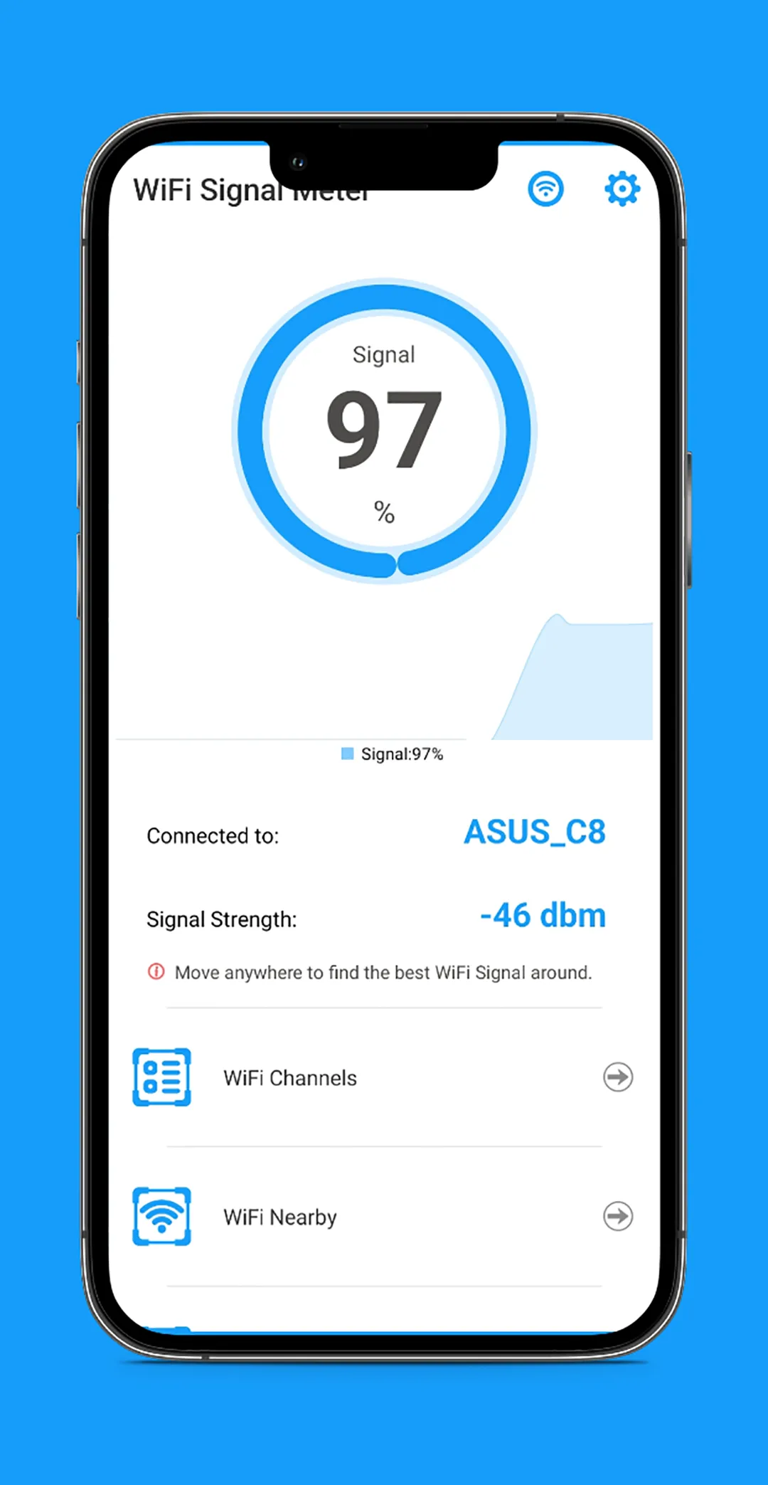 WiFi Signal Strength Meter | Indus Appstore | Screenshot