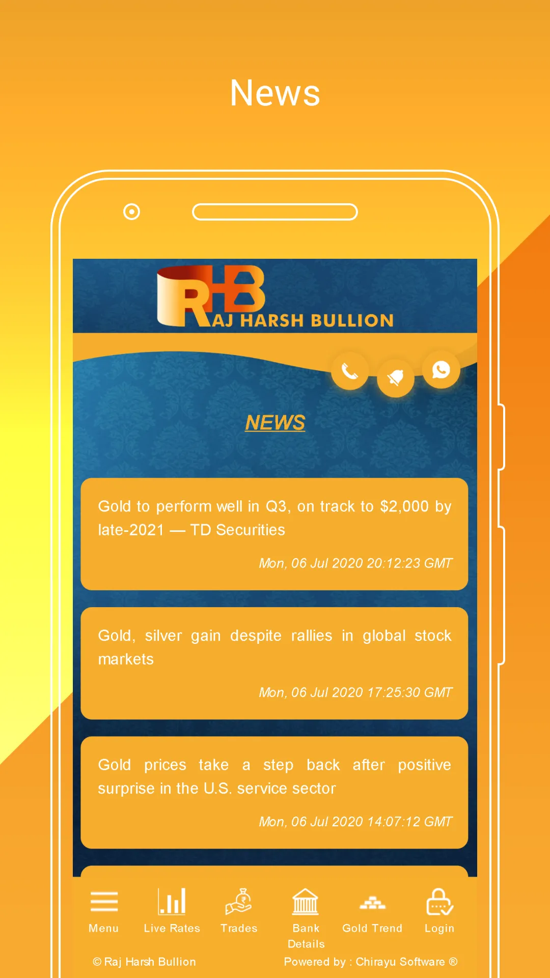 Raj Harsh Bullion | Indus Appstore | Screenshot