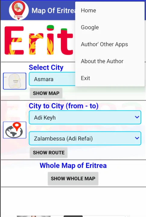 Map Of Eritrea Offline | Indus Appstore | Screenshot