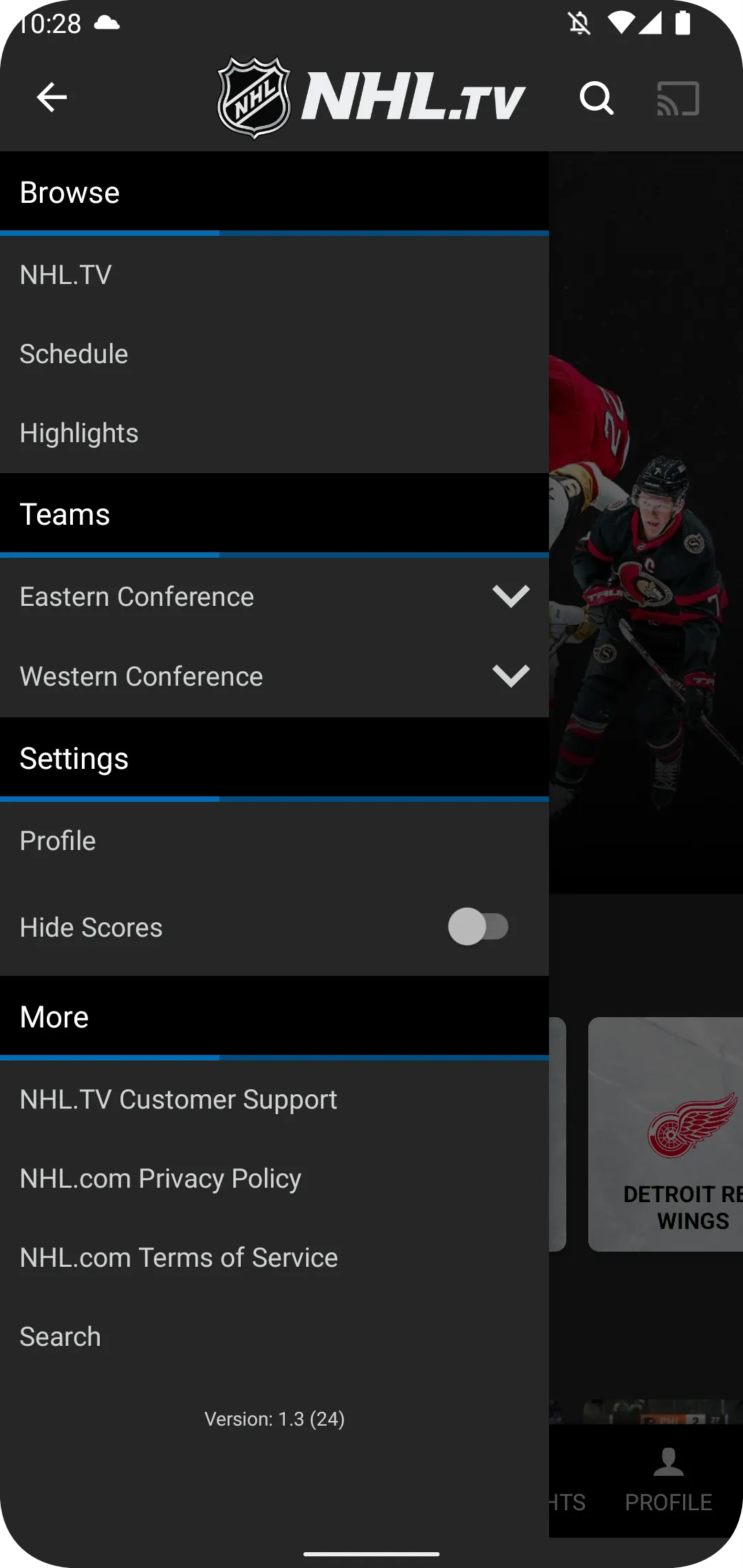 NHL.TV | Indus Appstore | Screenshot